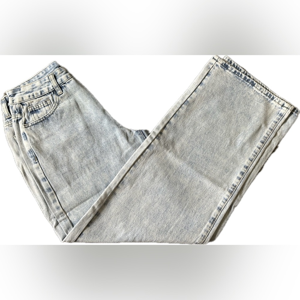 Bowknot Embroidery Jeans Y2k Straight Leg Boyfriend Denim Pants - Picture 8 of 11